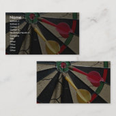 Dartscheibespiel Visitenkarte (Vorne/Hinten)