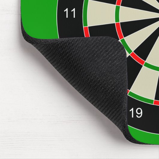 darttarget_Vector_Clipart DARTS DARTBOARD TARGET Mousepad (Ecke)