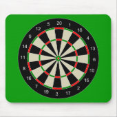 darttarget_Vector_Clipart DARTS DARTBOARD TARGET Mousepad (Vorne)