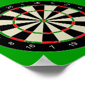 darttarget_Vector_Clipart DARTS DARTBOARD TARGET Poster (Ecke)