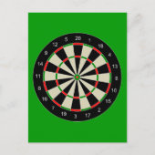 darttarget_Vector_Clipart DARTS DARTBOARD TARGET Postkarte (Vorderseite)
