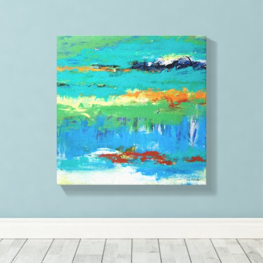 Darüber hinaus leinwanddruck (Insitu (Holzboden))