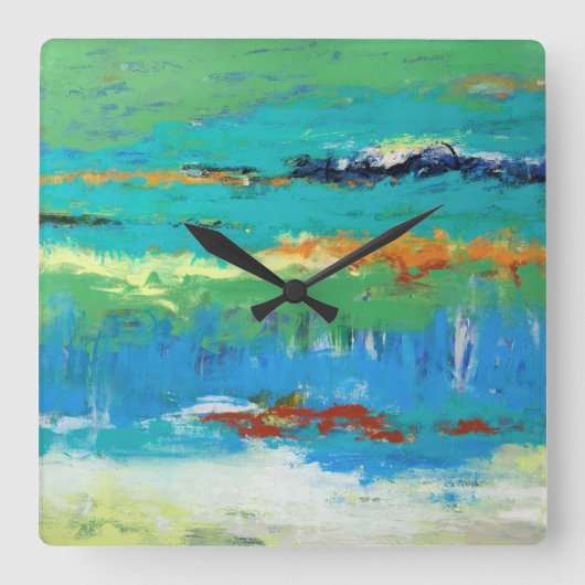 Darüber hinaus quadratische wanduhr (Vorderseite)