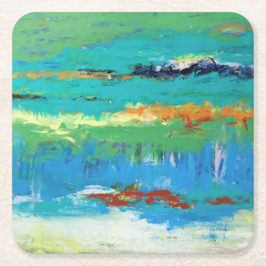 Darüber hinaus rechteckiger pappuntersetzer (Vorderseite)