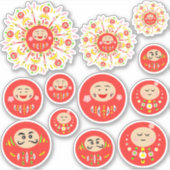 Daruma Aufkleber (Vorderseite)