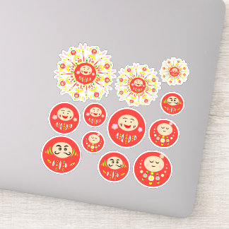 Daruma Aufkleber