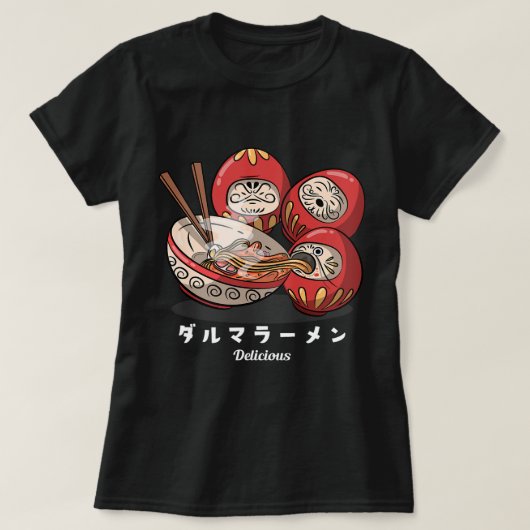 Daruma Dharma Ramen Ramen Delicious Ramen Lovers G T-Shirt (Design vorne)