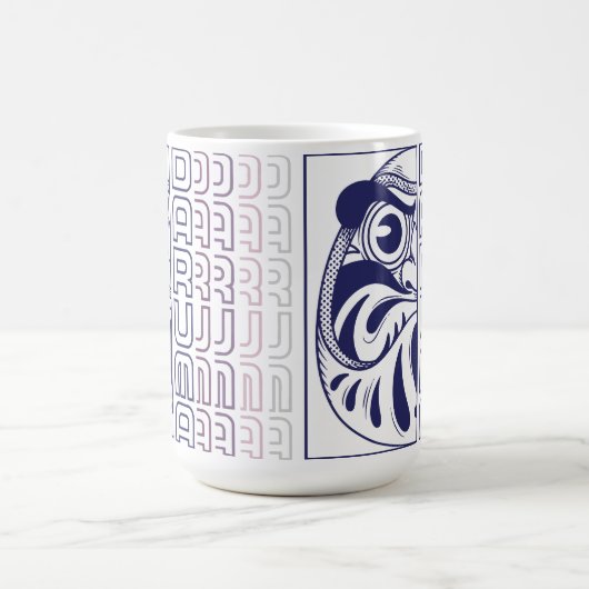 Daruma Doll Illustration Kaffeetasse (Mittel)