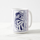 Daruma Doll Illustration Kaffeetasse (VorderseiteRechts)
