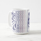 Daruma Doll Illustration Kaffeetasse (Vorderseite Links)