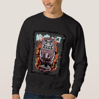 Daruma Doll Japanese Lucky Charm Sweatshirt