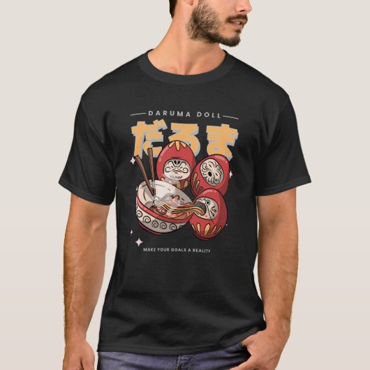 Daruma Doll Ramen Soup Food - Ramen T-Shirt (Vorderseite)