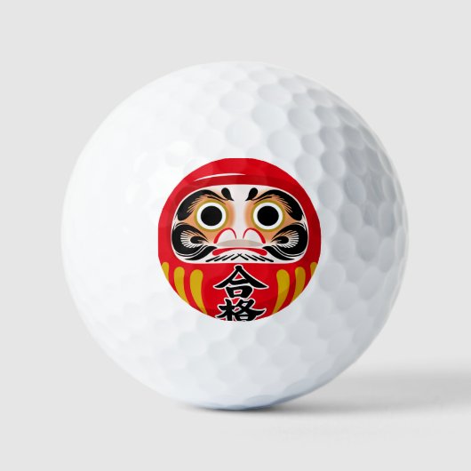 Daruma doll (traditional Japanese good luck charm) Golfball (Vorderseite)