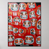 Daruma Dolls Malerei von Alfred Fox Poster (Vorne)