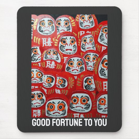 Daruma Dolls Painting by Alfred Fox Mousepad (Vorne)