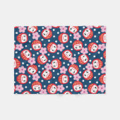 Daruma Fleecedecke (Vorderseite (Horizontal))