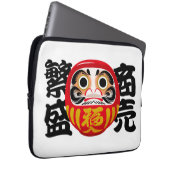 Daruma für Erfolg und Wohlstand Laptopschutzhülle (Vorne Rechts)