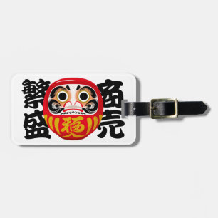 Daruma für geschäftlichen Erfolg und Wohlstand Gepäckanhänger