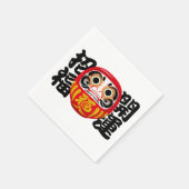 Daruma für Viel Glück und Glück Serviette (Ecke)