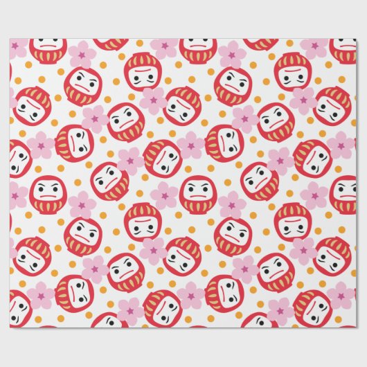 Daruma Geschenkpapier (Flach)