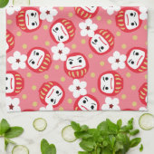 Daruma Geschirrtuch (Gefaltet)