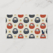 Daruma & Hidden Cat Business Cards Visitenkarte (Rückseite)