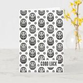 Daruma Karte (Gelbe Blume)