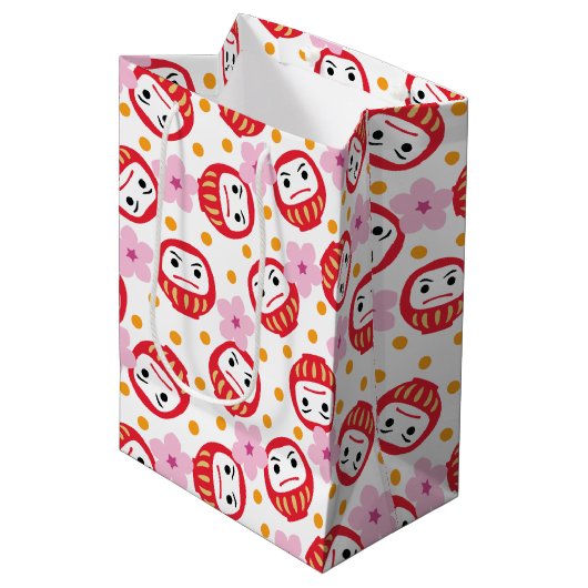 Daruma Mittlere Geschenktüte (Vorderseite Schrägansicht)