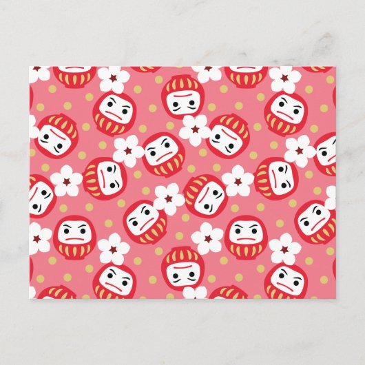 Daruma Postkarte (Vorderseite)