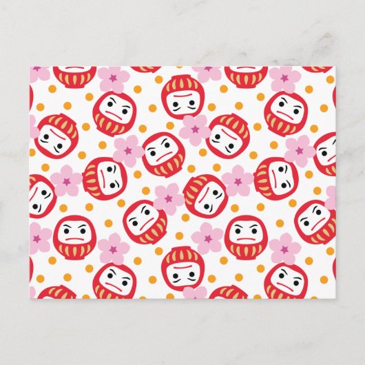 Daruma Postkarte (Vorderseite)