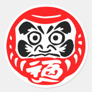 Daruma-Puppe Aufkleber