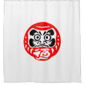 Daruma-Puppe Duschvorhang (Vorderseite)