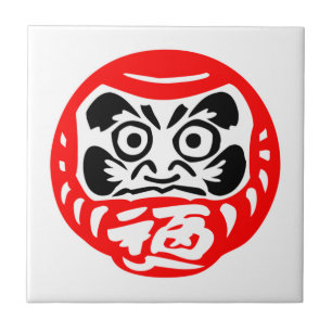 Daruma-Puppe Fliese