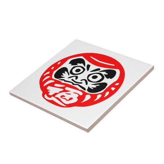 Daruma-Puppe Fliese (Seite)