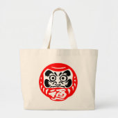 Daruma-Puppe Jumbo Stoffbeutel (Vorne)