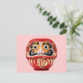 Daruma-Puppe Postkarte (Stehend Vorderseite)
