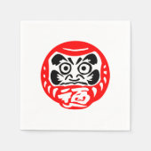 Daruma-Puppe Serviette (Vorderseite)