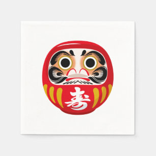 Daruma-Puppe (traditioneller japanischer viel Glüc Serviette