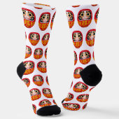 Daruma-Puppe (traditioneller japanischer viel Glüc Socken (Gewinkelt)