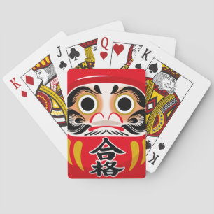 Daruma-Puppe (traditioneller japanischer viel Glüc Spielkarten