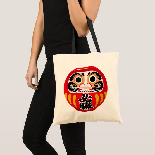 Daruma-Puppe (traditioneller japanischer viel Glüc Tragetasche (Vorderseite (Produkt))