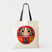 Daruma-Puppe (traditioneller japanischer viel Glüc Tragetasche (Vorne)