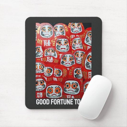 Daruma-Puppen-Malerei von Alfred Fox Mousepad (Mit Mouse)
