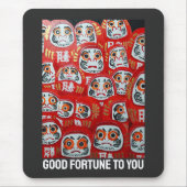 Daruma-Puppen-Malerei von Alfred Fox Mousepad (Vorne)