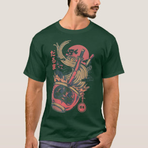 Daruma Ramen Zen Japanese Art Dragon Great Wave Of T-Shirt