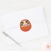 Daruma Runder Aufkleber (Umschlag)