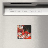 Daruma San japanische Viel Glück Dolls Magnet (In Situ (Geschirrspüler))