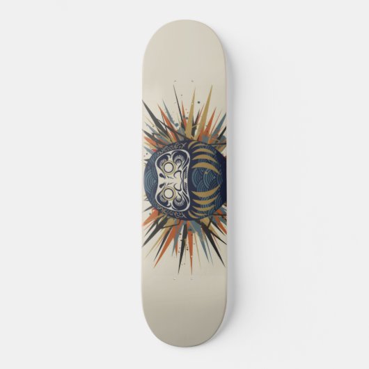 Daruma Skateboard – Japanese Ukiyo-e Inspired Art (Vorderseite)