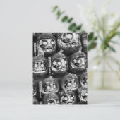 Daruma Viel Glück Dollars aus Japan Postkarte (Stehend Vorderseite)
