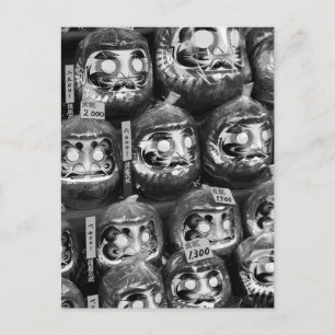 Daruma Viel Glück Dollars aus Japan Postkarte